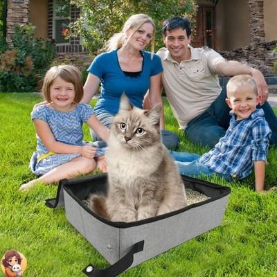 Bac de litière pliable pour chats |TRIPCASE™ - My Cat My Life