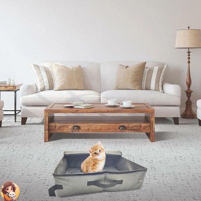 Bac de litière pliable pour chats |TRIPCASE™ - My Cat My Life